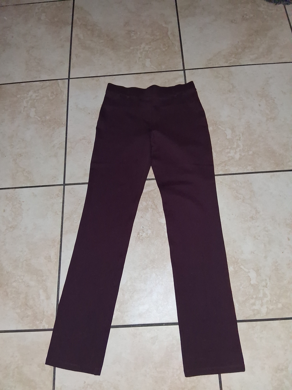 Quince Women'spull On  Straight-Leg Pants in Dark Plum